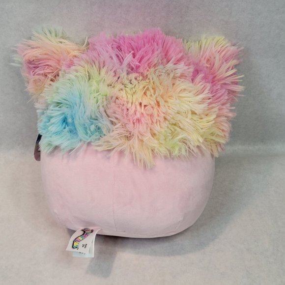 Squishmallow 8" CAPARINNE Rainbow big foot yeti pink ~ BNWT - Picture 4 of 5